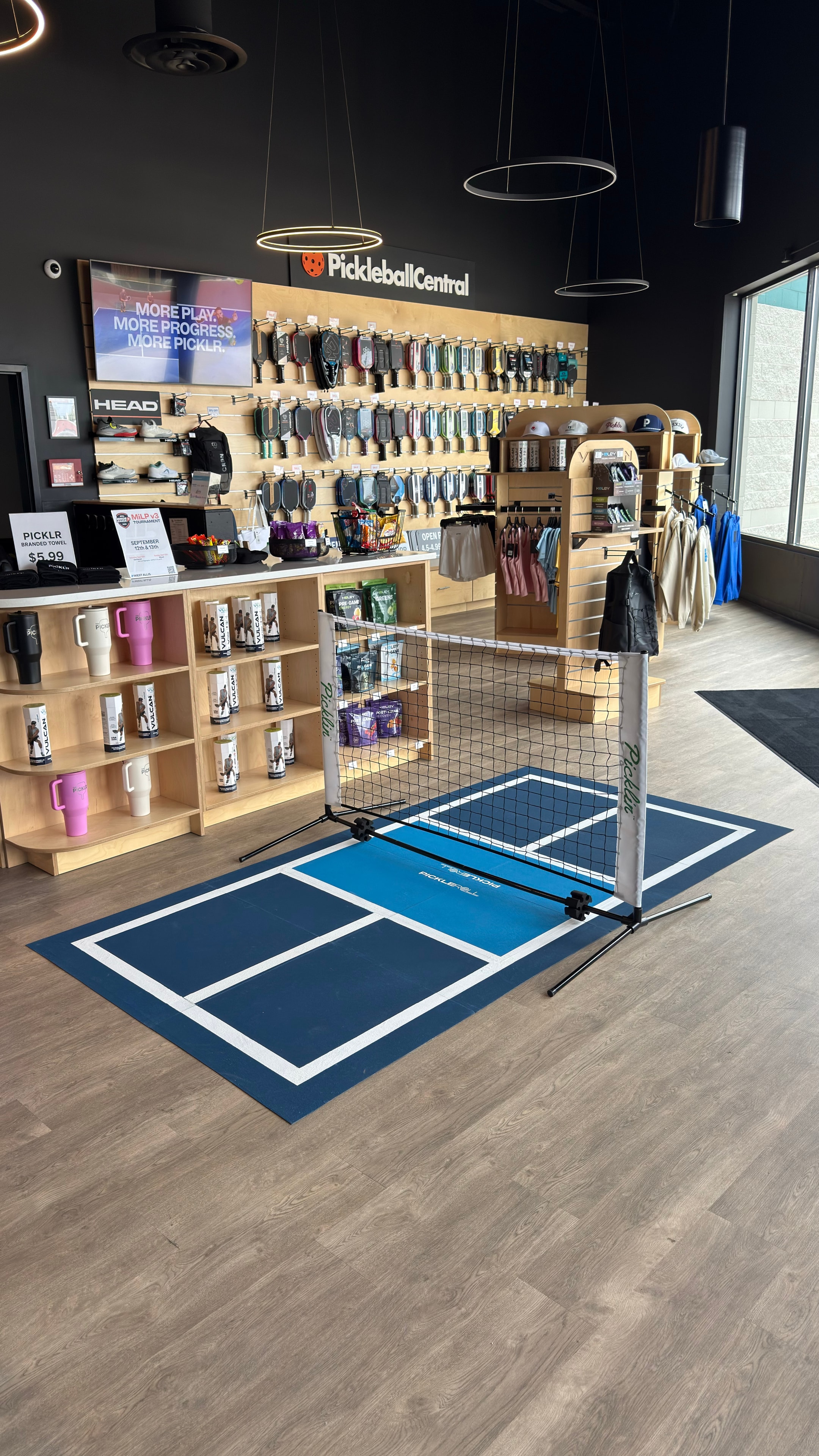 5-foot portable pickleball net with stand