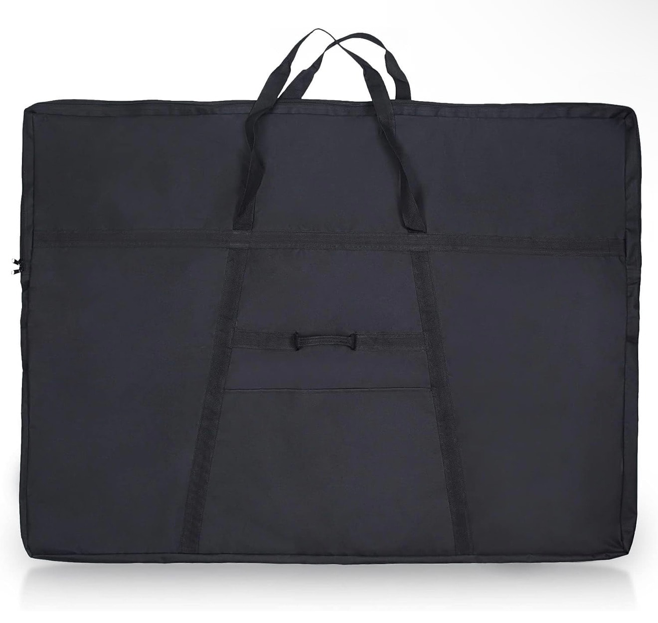 Court Carry Bag — 43 by 33 inches with zipper, side widening, auxiliary handle and outside pocket